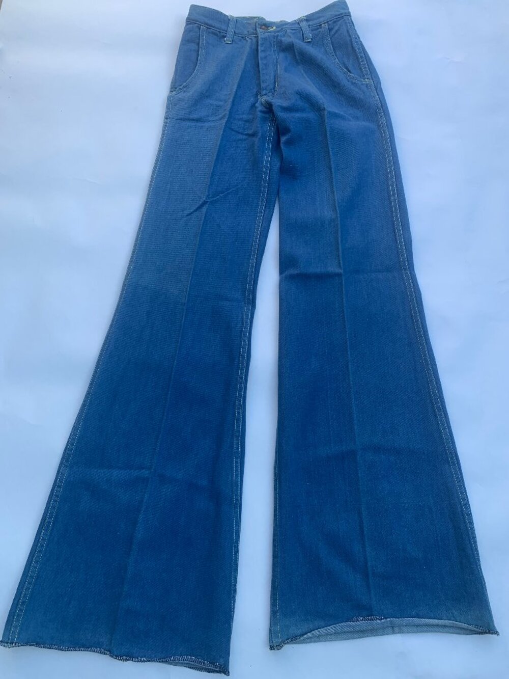 Branded Lion Sportswear Women's Bell Bottom 100% Cotton Jeans Made in Hong Kong